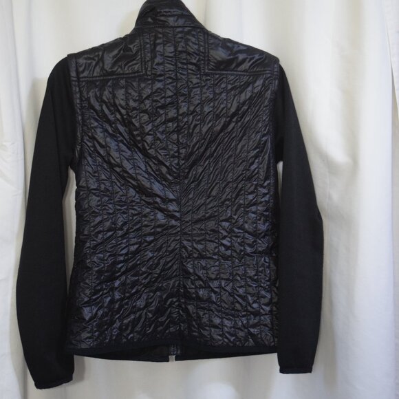 Michael Kors shiny lightweight black jacket w/removable sleeves, size XS - Picture 2 of 8
